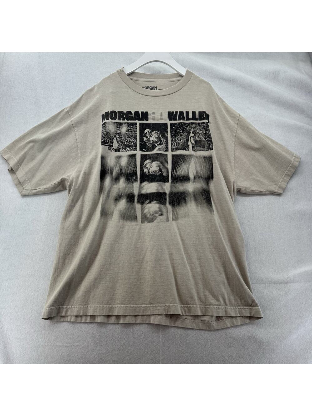 EUC Official Morgan Wallen TShirt Blurry Live Photo Concert Authentic Tour 2XL